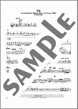 Dig(Miles Davis/Sonny Rollins) 楽譜 テナーサックス（ソロ） ダウンロード