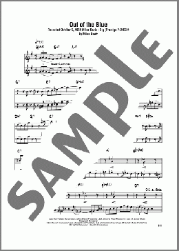 Out Of The Blue(Miles Davis/Sonny Rollins) 楽譜 テナーサックス（ソロ） ダウンロード