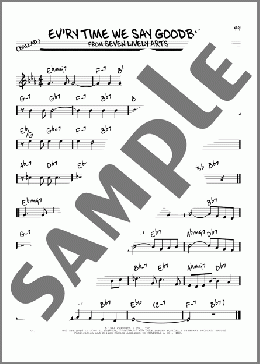 Ev'ry Time We Say Goodbye(Stan Kenton) 楽譜 その他 ダウンロード