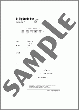 On The Lord's Day(Joel Houston/Marty Sampson/Reuben Morgan/Hillsong United) 楽譜 ギター（コード） ダウンロード