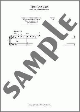 Can Can(Jacques Offenbach) 楽譜 ピアノ（ソロ） ダウンロード