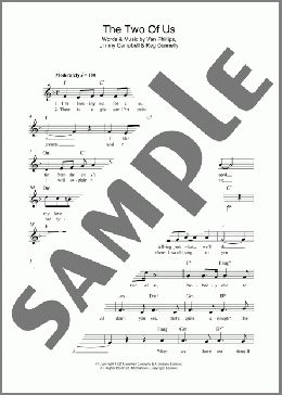 The Two Of Us(Jimmy Campbell) 楽譜 その他 ダウンロード