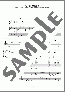 Felicidade(Antonio Carlos Jobim) 楽譜 その他 ダウンロード