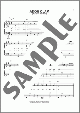 Adon Olam (Master Of The Word)(Traditional Jewish Song) 楽譜 その他 ダウンロード