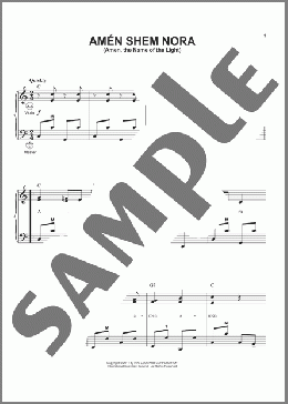 Amen Shem Nora (Amen, The Name Of The Light)(Sephardic Folksong) 楽譜 その他 ダウンロード