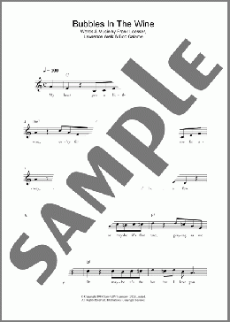 Bubbles In The Wine(Lawrence Welk) 楽譜 その他 ダウンロード