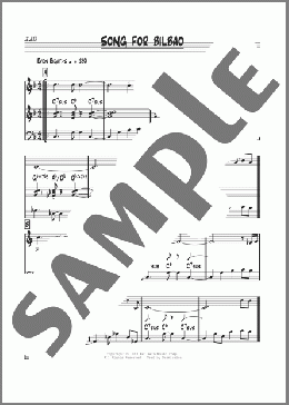 Song For Bilbao(Pat Metheny) 楽譜 その他 ダウンロード