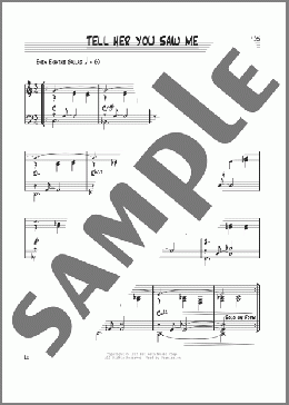 Tell Her You Saw Me(Pat Metheny) 楽譜 その他 ダウンロード