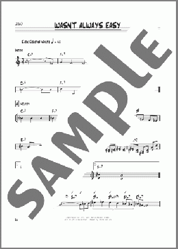 Wasn't Always Easy(Pat Metheny) 楽譜 その他 ダウンロード