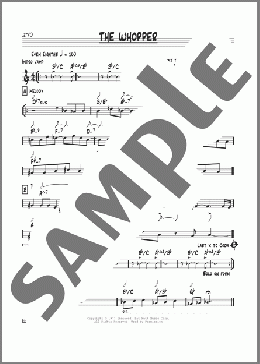 The Whopper(Pat Metheny) 楽譜 その他 ダウンロード