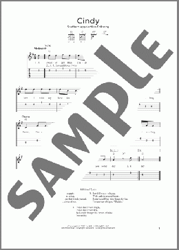 Cindy(Southern Appalachian Folksong) 楽譜 ギター（ソロ） ダウンロード
