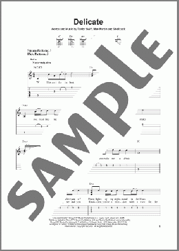 Delicate(Taylor Swift) 楽譜 ギター（ソロ） ダウンロード