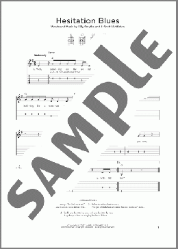 Hesitation Blues(Billy Smythe/J. Scott Middleton) 楽譜 ギター（ソロ） ダウンロード