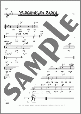 Burgundian Carol(Oscar Brand) 楽譜 その他 ダウンロード