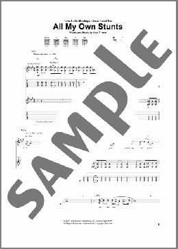All My Own Stunts(Arctic Monkeys) 楽譜 ギター（ソロ） ダウンロード