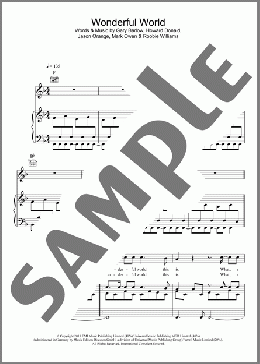 Wonderful World(Take That) 楽譜 その他 ダウンロード