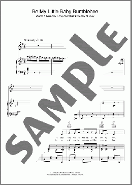 Be My Little Baby Bumble Bee(The Dolly Sisters) 楽譜 その他 ダウンロード