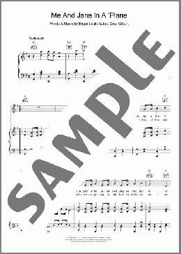 Me And Jane In A Plane(Joseph George Gilbert) 楽譜 その他 ダウンロード