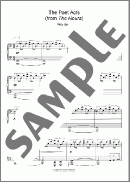 The Poet Acts(Philip Glass) 楽譜 ピアノ（ソロ） ダウンロード