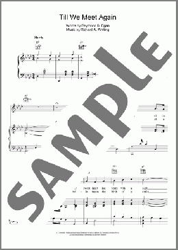 Till We Meet Again(Richard A. Whiting) 楽譜 その他 ダウンロード