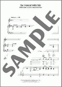 Be Honest With Me(Gene Autry) 楽譜 その他 ダウンロード