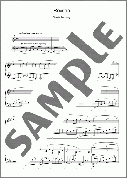 Reverie(Claude Debussy) 楽譜 ピアノ（ソロ） ダウンロード