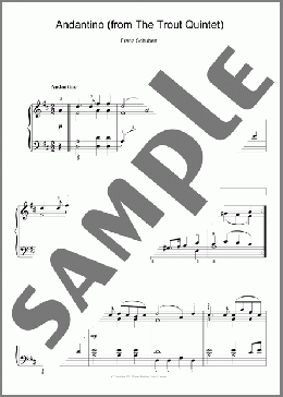 Theme From The Trout Quintet (Die Forelle)(Franz Schubert) 楽譜 ピアノ（ソロ） ダウンロード