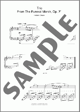 Trio From The Funeral March, Op. 35(Frederic Chopin) 楽譜 ピアノ（ソロ） ダウンロード