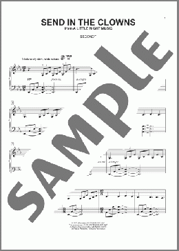 Send In The Clowns(Stephen Sondheim/A Little Night Music (Musical)) 楽譜 ピアノ（連弾） ダウンロード