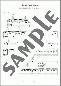 Sand And Water(Beth Nielsen Chapman) 楽譜 その他 ダウンロード