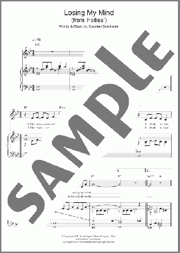 Losing My Mind (from 'Follies')(Stephen Sondheim/Follies (Musical)) 楽譜 その他 ダウンロード