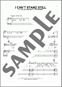 I Can't Stand Still(Dean Pitchford/Footloose (Musical)) 楽譜 ピアノ & ボーカル & ギター ダウンロード