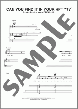 Can You Find It In Your Heart?(Dean Pitchford/Footloose (Musical)) 楽譜 ピアノ & ボーカル & ギター ダウンロード