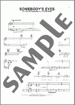 Somebody's Eyes(Dean Pitchford/Footloose (Musical)) 楽譜 ピアノ & ボーカル & ギター ダウンロード