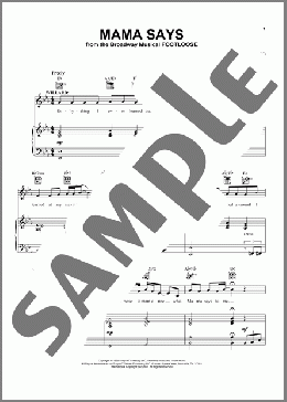 Mama Says(Dean Pitchford/Footloose (Musical)) 楽譜 ピアノ & ボーカル & ギター ダウンロード