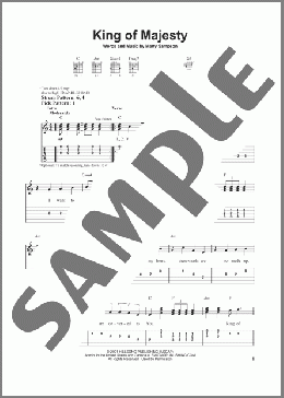 King Of Majesty(Marty Sampson/Hillsong United) 楽譜 ギター（ソロ） ダウンロード
