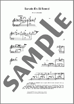 Sonata En Si Bemol(Antonio Baciero) 楽譜 ピアノ（ソロ） ダウンロード