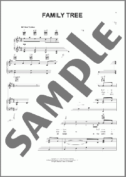 Family Tree(Dave Barnes) 楽譜 ピアノ & ボーカル & ギター ダウンロード