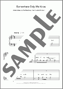 Somewhere Only We Know(Keane) 楽譜 ピアノ（ソロ） ダウンロード