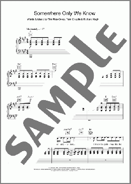 Somewhere Only We Know(Keane) 楽譜 その他 ダウンロード