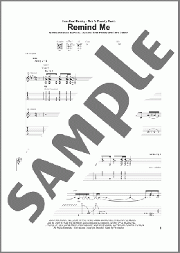 Remind Me(Brad Paisley & Carrie Underwood) 楽譜 ギター（ソロ） ダウンロード