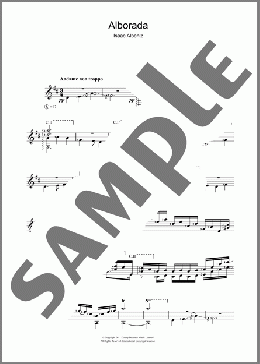 Alborada(Isaac Albeniz) 楽譜 メロディ ダウンロード