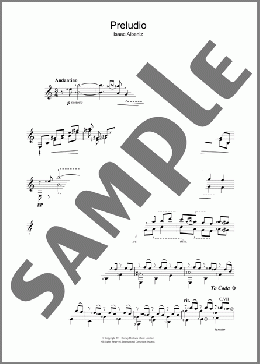 Preludio(Isaac Albeniz) 楽譜 メロディ ダウンロード