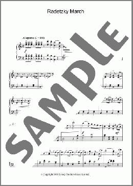 Radetzky March Op. 228(Johann Strauss) 楽譜 ピアノ（ソロ） ダウンロード