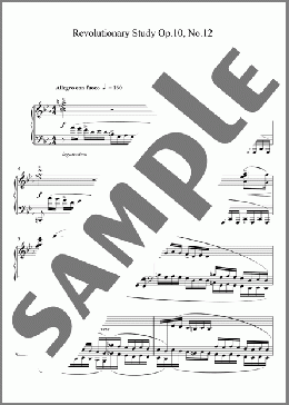 Revolutionary Study Op.10 No.12(Frederic Chopin) 楽譜 ピアノ（ソロ） ダウンロード
