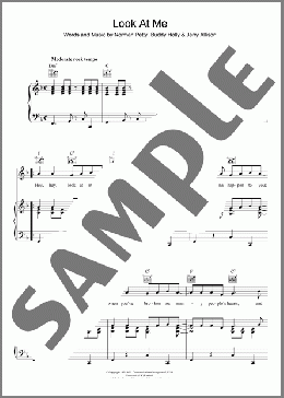 Look At Me(Buddy Holly) 楽譜 その他 ダウンロード