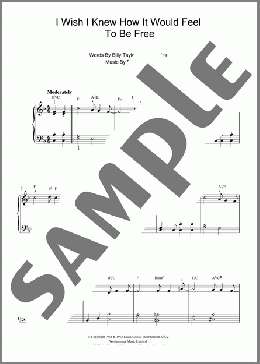 I Wish I Knew How It Would Feel To Be Free(Nina Simone/Billy Taylor) 楽譜 ピアノ（ソロ） ダウンロード