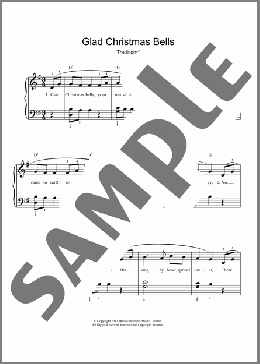 Glad Christmas Bells(Traditional American Carol) 楽譜 ピアノ & ボーカル ダウンロード
