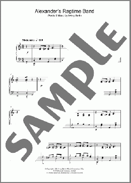 Alexander's Ragtime Band(Irving Berlin) 楽譜 ピアノ（ソロ） ダウンロード