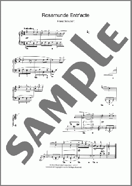 Rosamunde Entr'acte(Franz Schubert) 楽譜 ピアノ（ソロ） ダウンロード